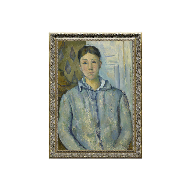 Madame Cézanne In A Blue Dress By Paul Cézanne