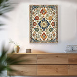 Bohemian Persian Medallion Floral Canvas Wall Art