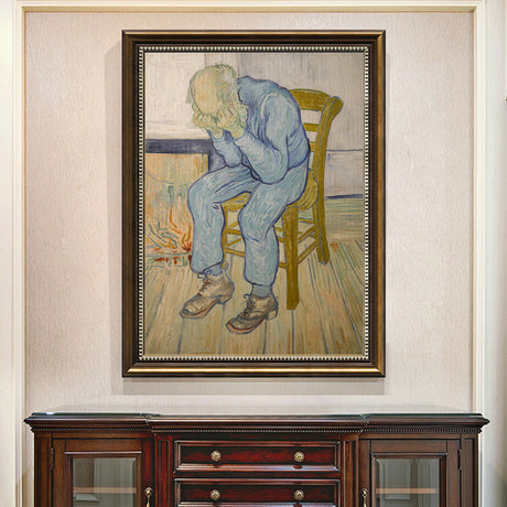 Sorrow Of An Old Man - Inspired By Van Gogh Canvas Wall Art