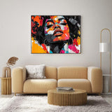 Abstract Portrait of a Woman-Canvas Wall Art 