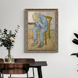 Sorrow Of An Old Man - Inspired By Vincent Van Gogh Canvas Wall Art