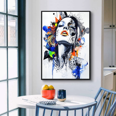 Vivid Expressions: Modern Portrait Canvas Wall Art