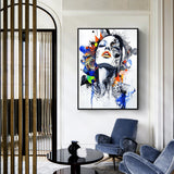 Vivid Expressions: Modern Portrait Canvas Wall Art