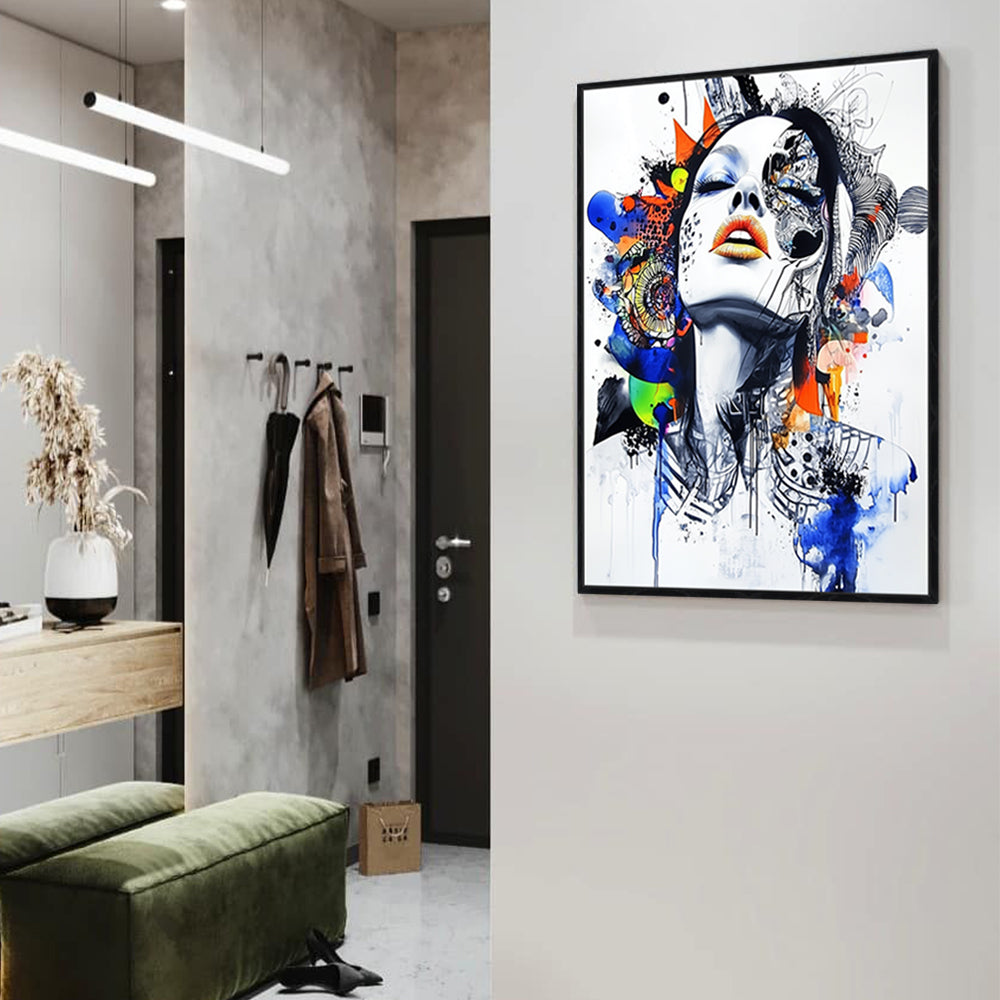 Vivid Expressions: Modern Portrait Canvas Wall Art