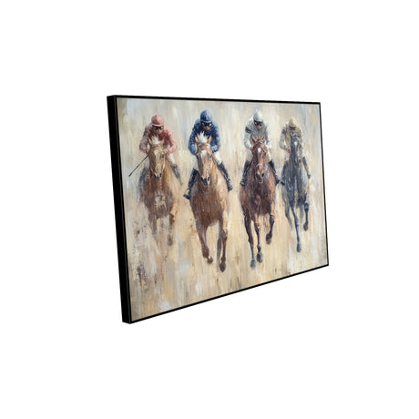 Dynamic Horse Racing Canvas Wall Art