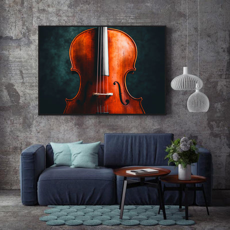 Classic Violin Close-Up-Canvas Wall Art