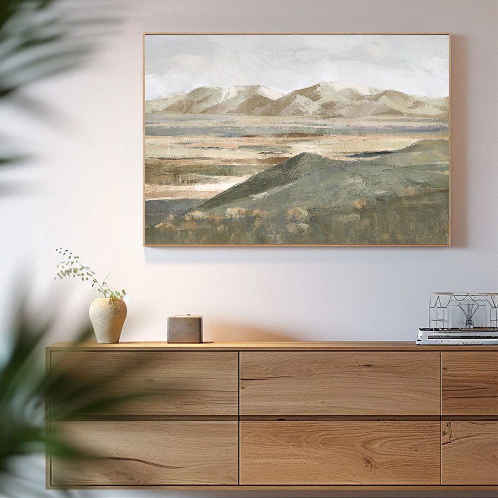 Rustic Mountain Serenity Canvas Wall Art