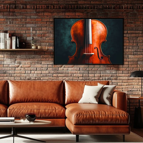 Classic Violin Close-Up-Canvas Wall Art