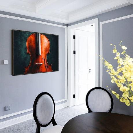 Classic Violin Close-Up-Canvas Wall Art