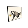 Quirky Raccoon Canvas Wall Art