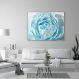 Close-Up Blue Rose Bloom-Canvas Wall Art