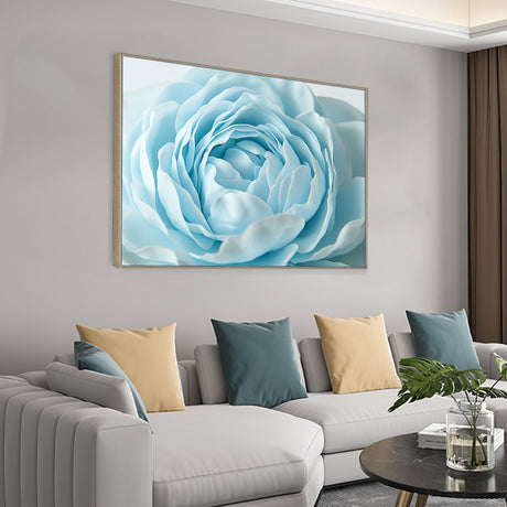 Close-Up Blue Rose Bloom-Canvas Wall Art