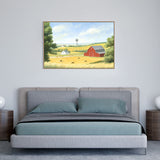 Rustic Farm Landscape Canvas Wall Art