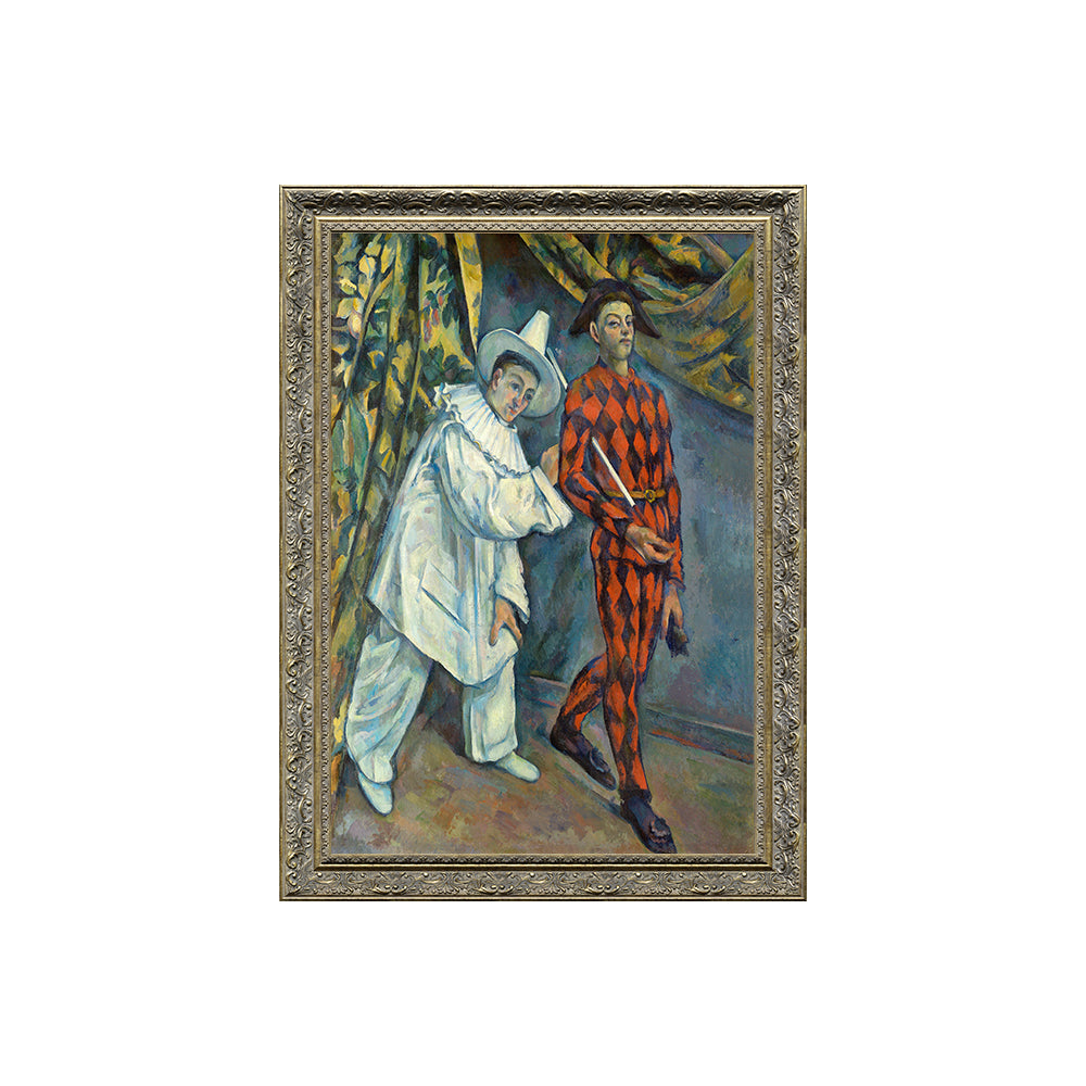 Pierrot And Harlequin By Paul Cézanne