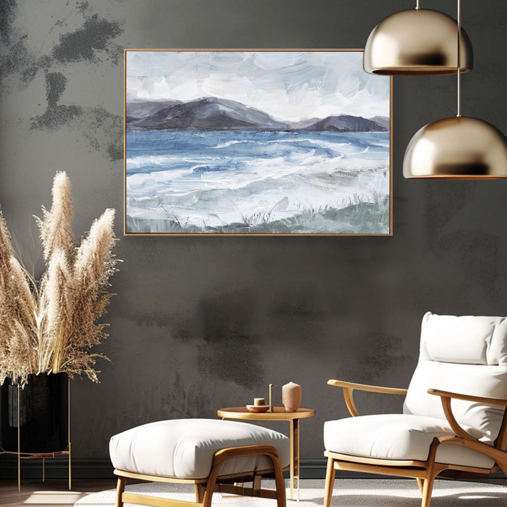 Serene Ocean Horizon Canvas Wall Art