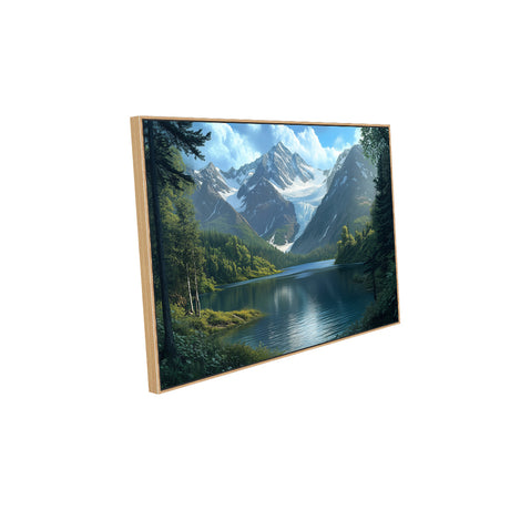 Majestic Mountain and Lake Canvas Wall Art