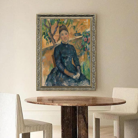 "Madame Cézanne In The Conservatory" By Paul Cézanne