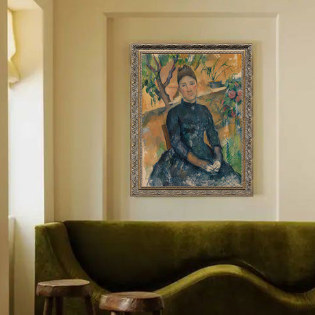 "Madame Cézanne In The Conservatory" By Paul Cézanne