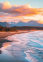 Serene Coastal Sunset Canvas Wall Art