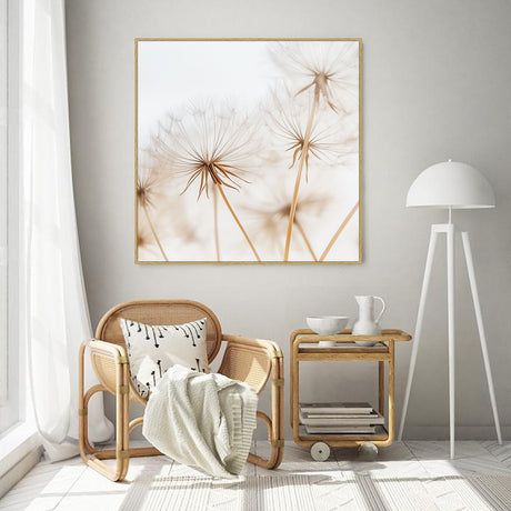 Dandelion Elegance Close-Up-Canvas Wall Art