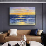 Serene Ocean Sunset Canvas Wall Art