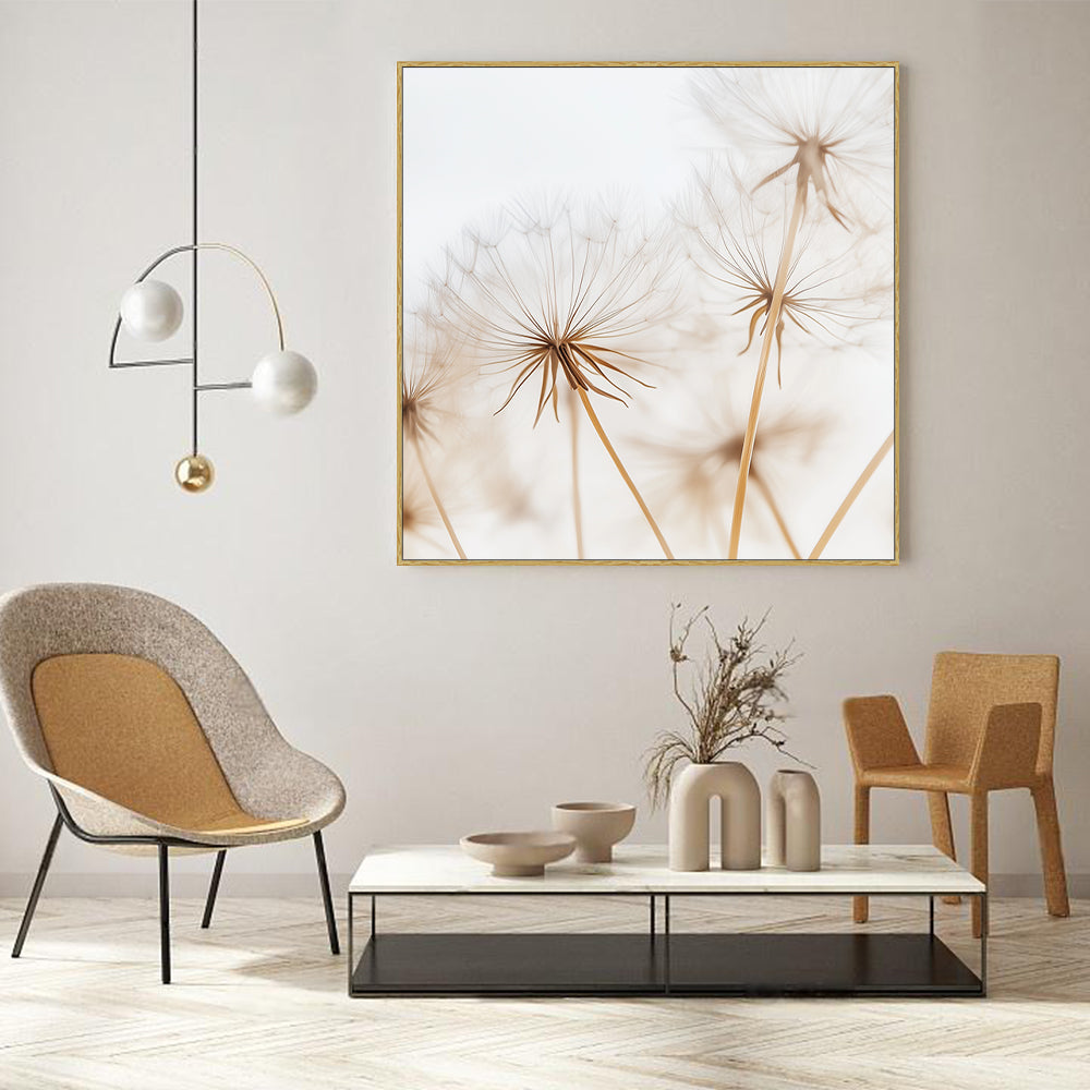 Dandelion Elegance Close-Up-Canvas Wall Art