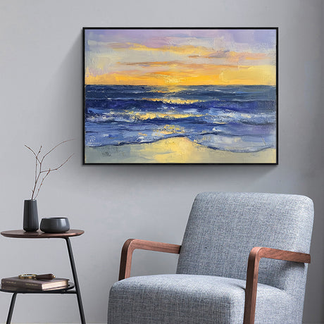 Serene Ocean Sunset Canvas Wall Art