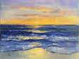 Serene Ocean Sunset Canvas Wall Art