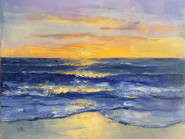 Serene Ocean Sunset Canvas Wall Art