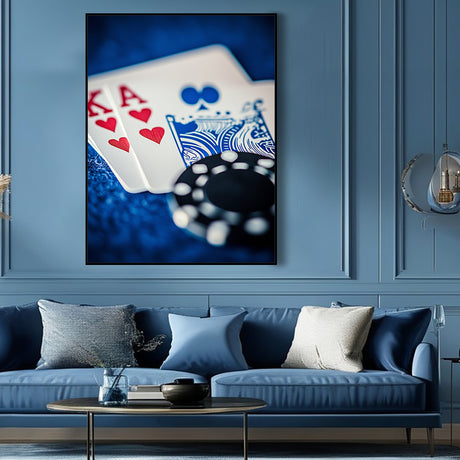 Poker Night Vibes-Canvas Wall Art