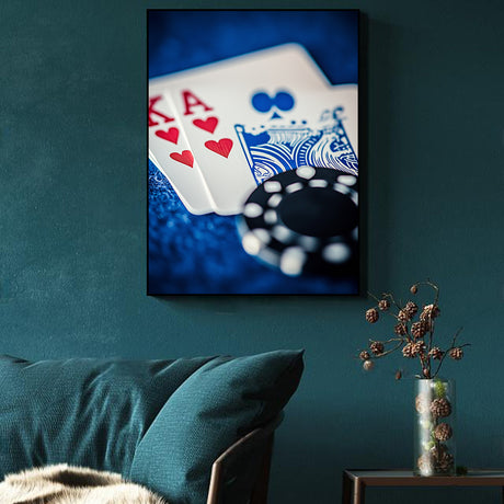 Poker Night Vibes-Canvas Wall Art