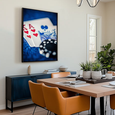 Poker Night Vibes-Canvas Wall Art