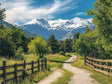 "Mountain Trail Serenity" – A Journey Into Nature-Canvas Wall Art
