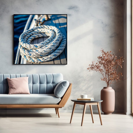 Nautical Rope Elegance-Canvas Wall Art