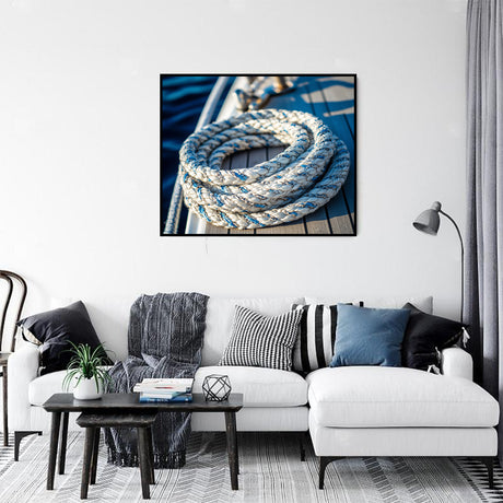 Nautical Rope Elegance-Canvas Wall Art