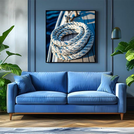 Nautical Rope Elegance-Canvas Wall Art