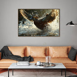 Dynamic Duck Splash Canvas Wall Art – Nature in Motion