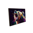 Vibrant Roaring Bear-Canvas Wall Art