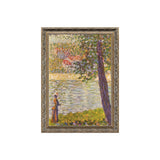 The Morning Walk: Study For The Seine At Courbevoie By Georges Seurat