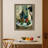 Still Life With Profile Of Laval By Paul Gauguin