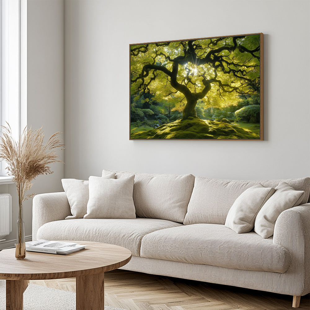 Enchanting Sunlit Tree Canvas Wall Art
