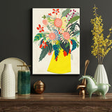 Colorful Floral Bouquet – Modern Botanical Print Canvas Wall Art
