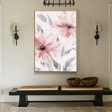 Gentle Pink Petals Canvas Wall Art