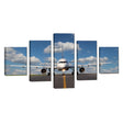 Airplane on the Runway Aviation Canvas Wall Art