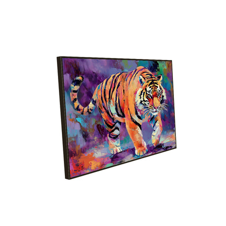 Bold Tiger in Colors-Canvas Wall Art