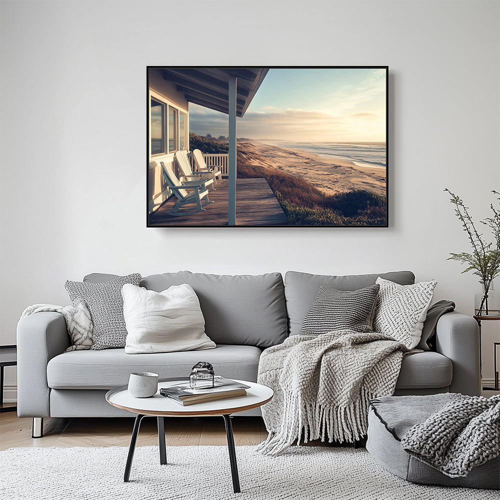Coastal Morning Bliss Canvas Wall Art 