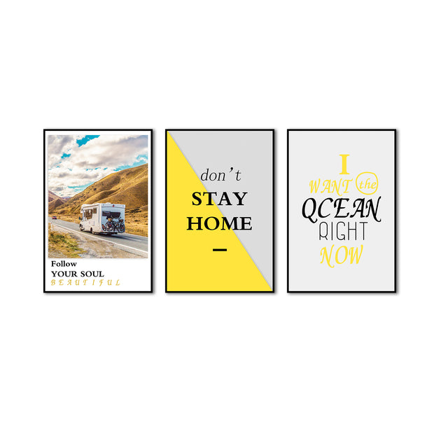 Adventure-Inspired Canvas Wall Art (Set of 3)