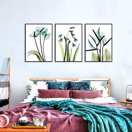 3-Piece Minimalist Botanical Serenity Canvas Wall Art