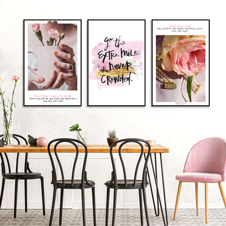 Motivational 3-Piece Canvas Wall Art Set