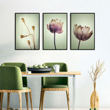 3-Piece Timeless Lotus Elegance Canvas Wall Art